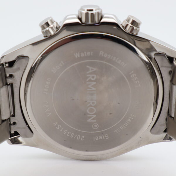Armitron Stainless Steel Green Dial Watch