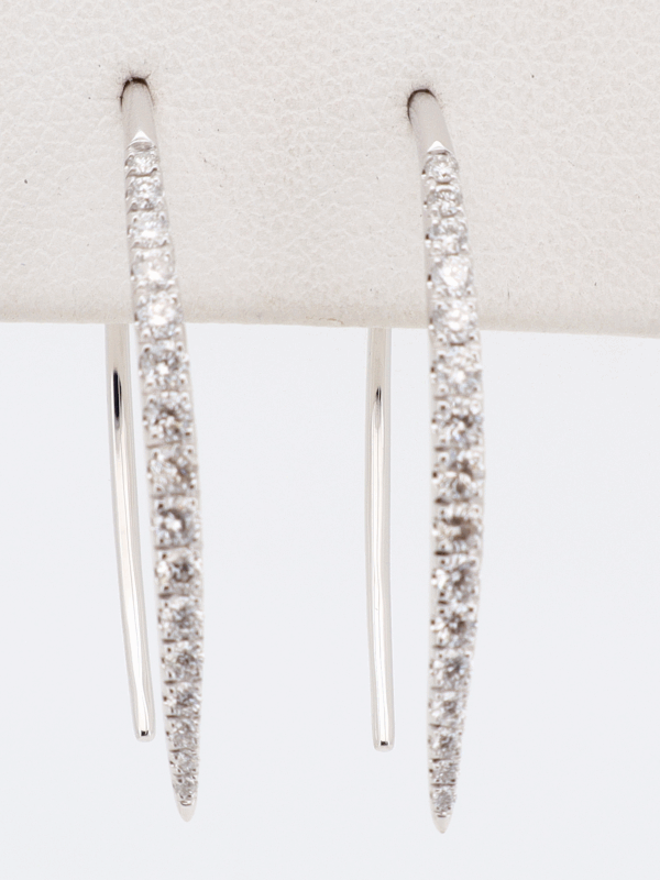 14KW Diamond Wire Earrings