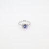 14KW Sapphire and Diamond Engagement Ring