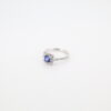 14KW Sapphire and Diamond Engagement Ring