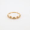 14KY Diamond Stackable Crown Ring