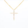 14KY Diamond Cross Necklace