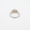 Platinum and 18KY Sapphire, Diamond, and CZ Ring