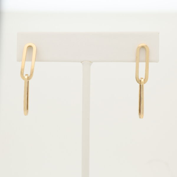 14KY Paperclip Earrings