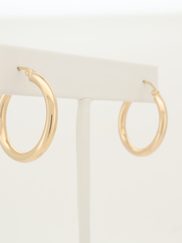 14KY 1" Hoop Earrings