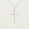 14KW Diamond Cross Necklace
