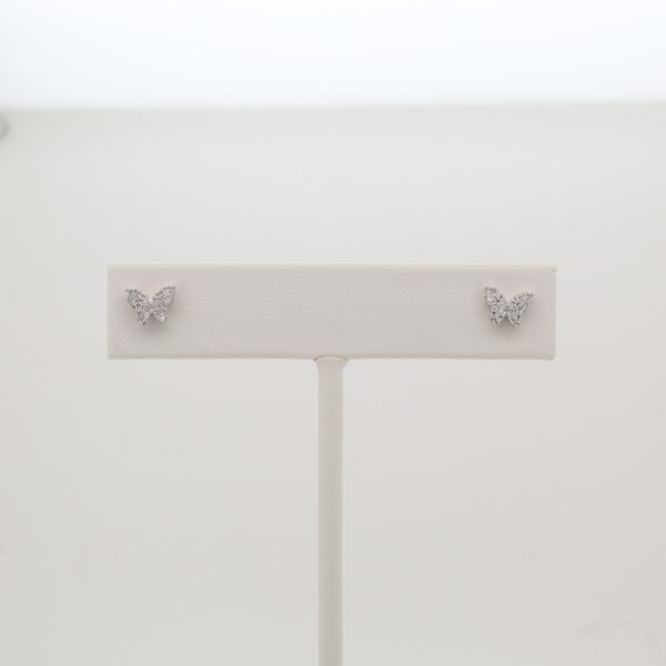 14KW Diamond Butterfly Earrings