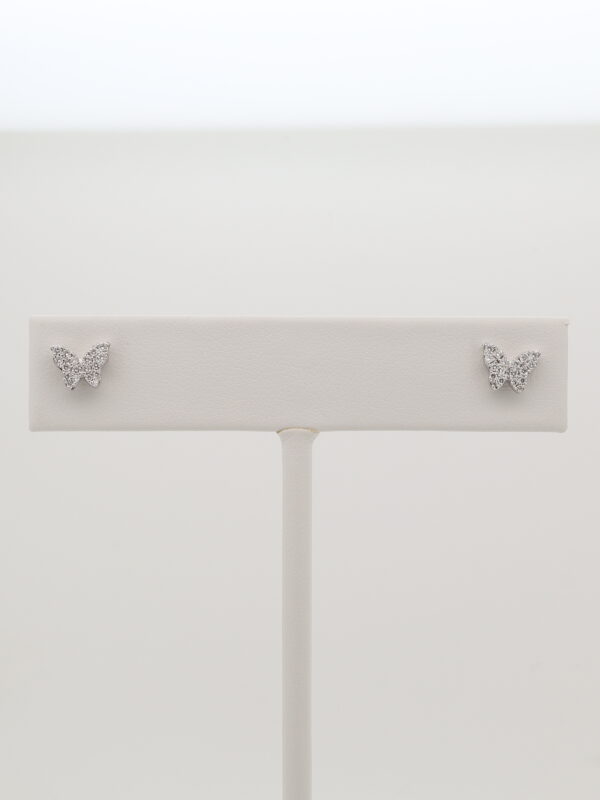 14KW Diamond Butterfly Earrings
