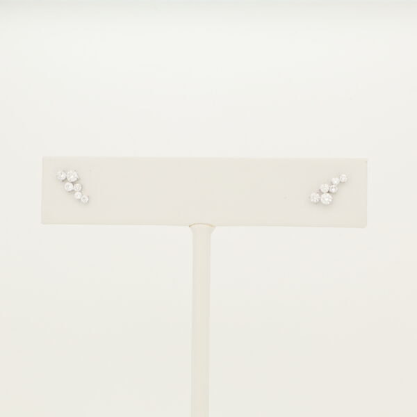 14KW Diamond Cluster Earrings