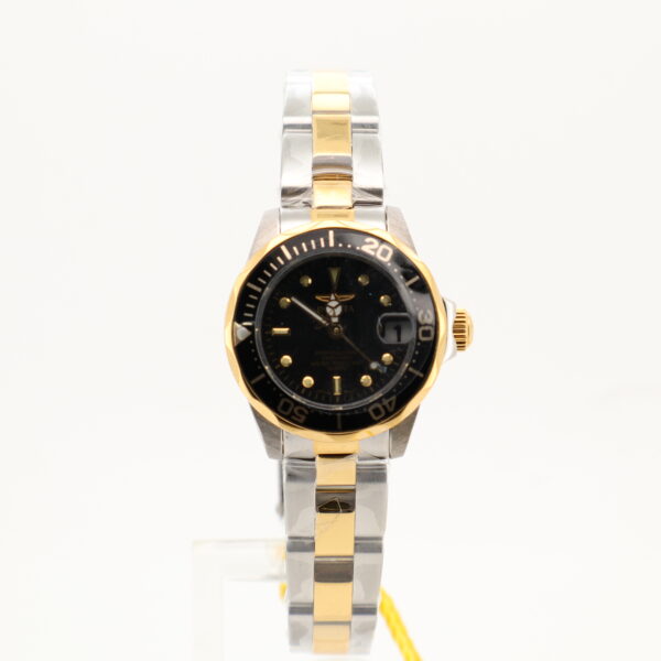 Invicta Two Tone Black Dial Watch