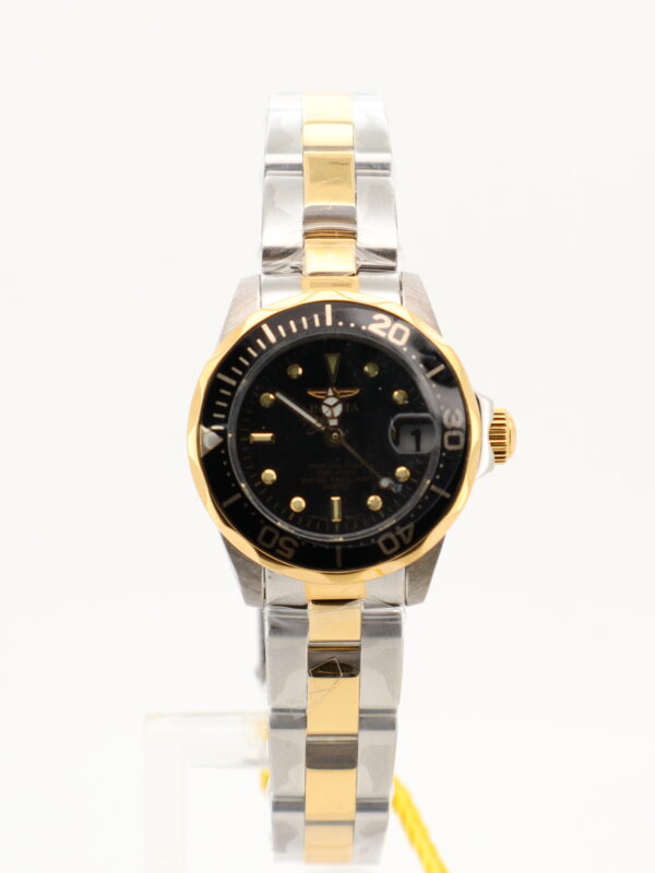 Invicta Two Tone Black Dial Watch