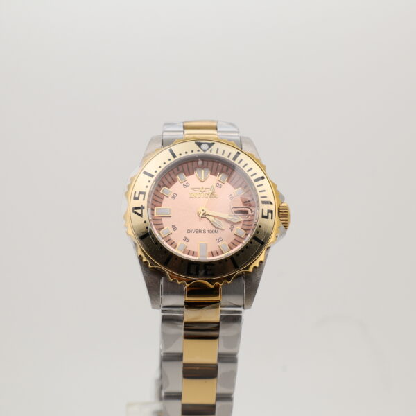 Invicta Two Tone Pink Dial Watch