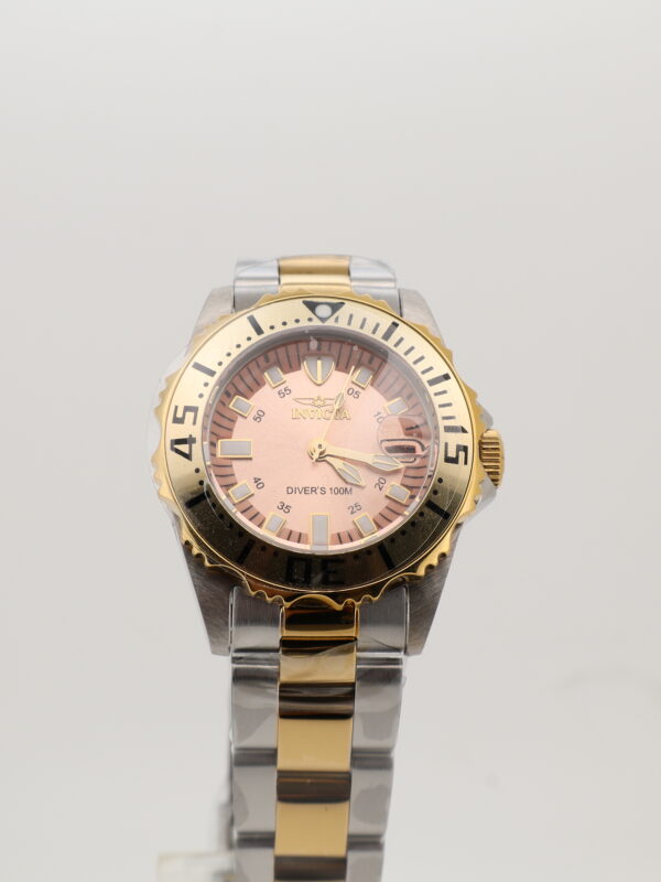 Invicta Two Tone Pink Dial Watch