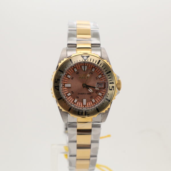 Invicta Two Tone Pink Dial Watch