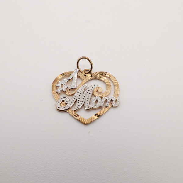 14K T.T. #1 Mom Charm