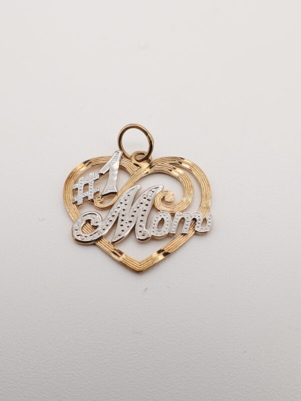 14K T.T. #1 Mom Charm