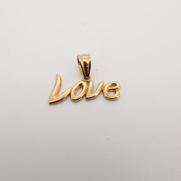 14KY "Love" Charm