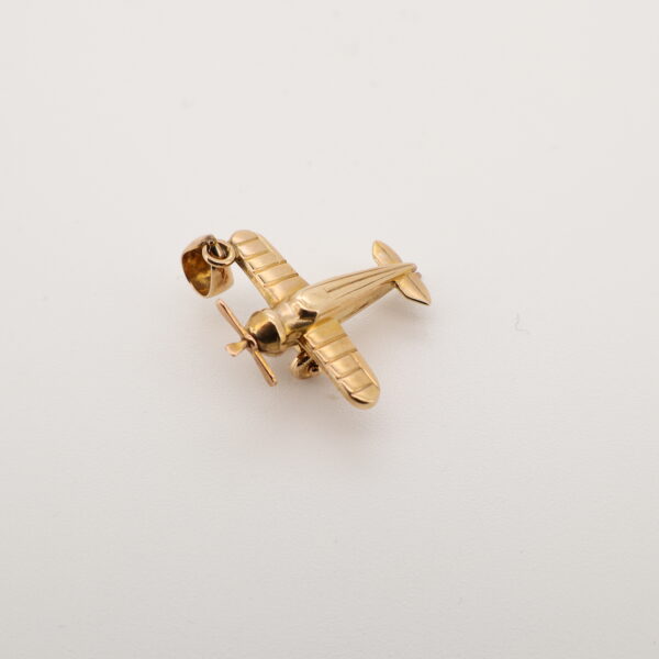 14KY Airplane Charm