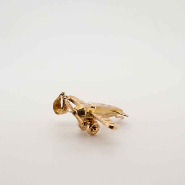 14KY Airplane Charm
